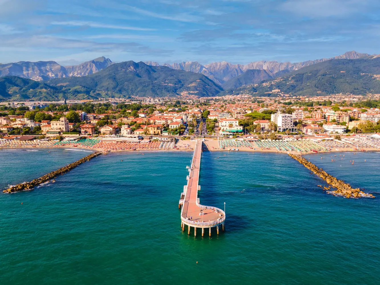 Vista aerea Marina di Massa